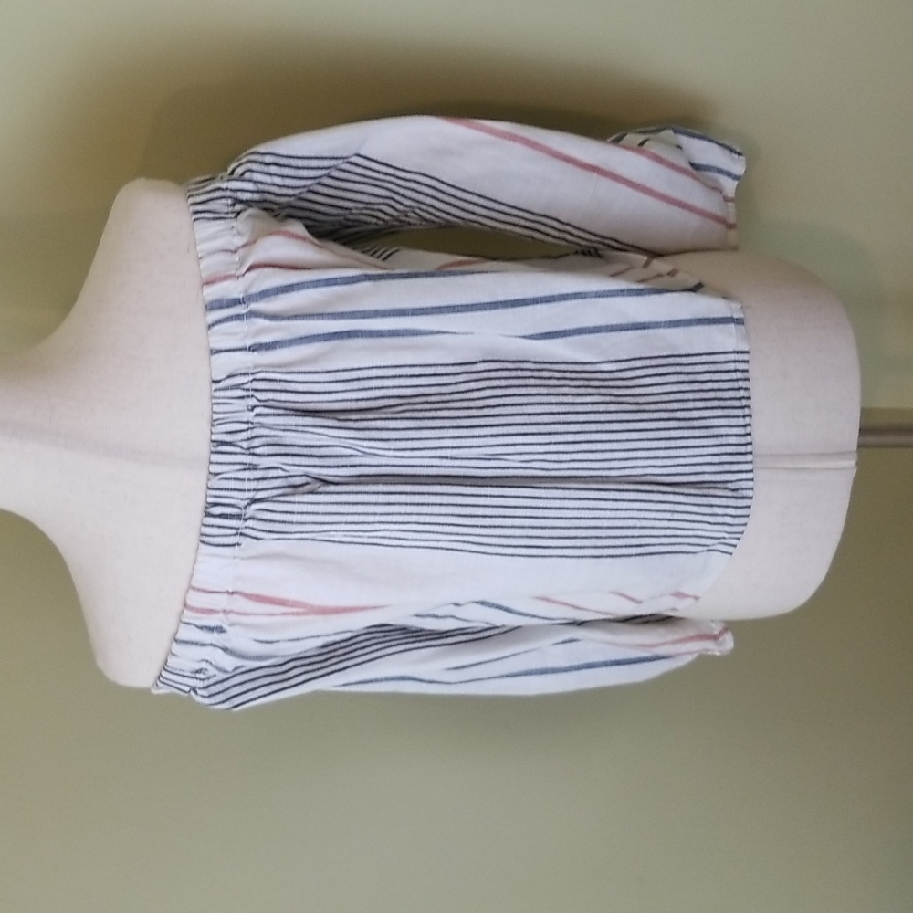 Roxy Off The Shoulder 3/4 Sleeve Shirt Size Small